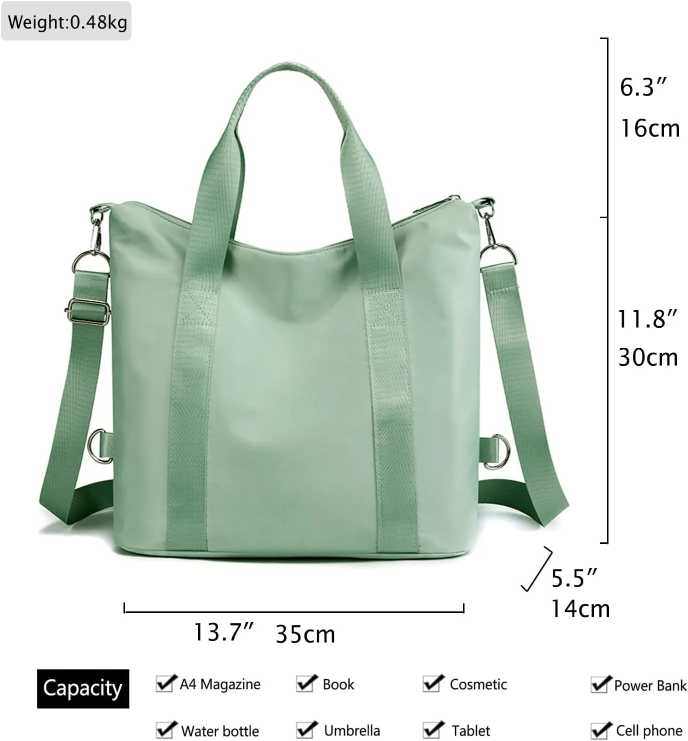 Nylon Crossbody Bags for Women Shoulder Tote Bag Waterproof Messenger Bag Satchel Women's Handbags Purses