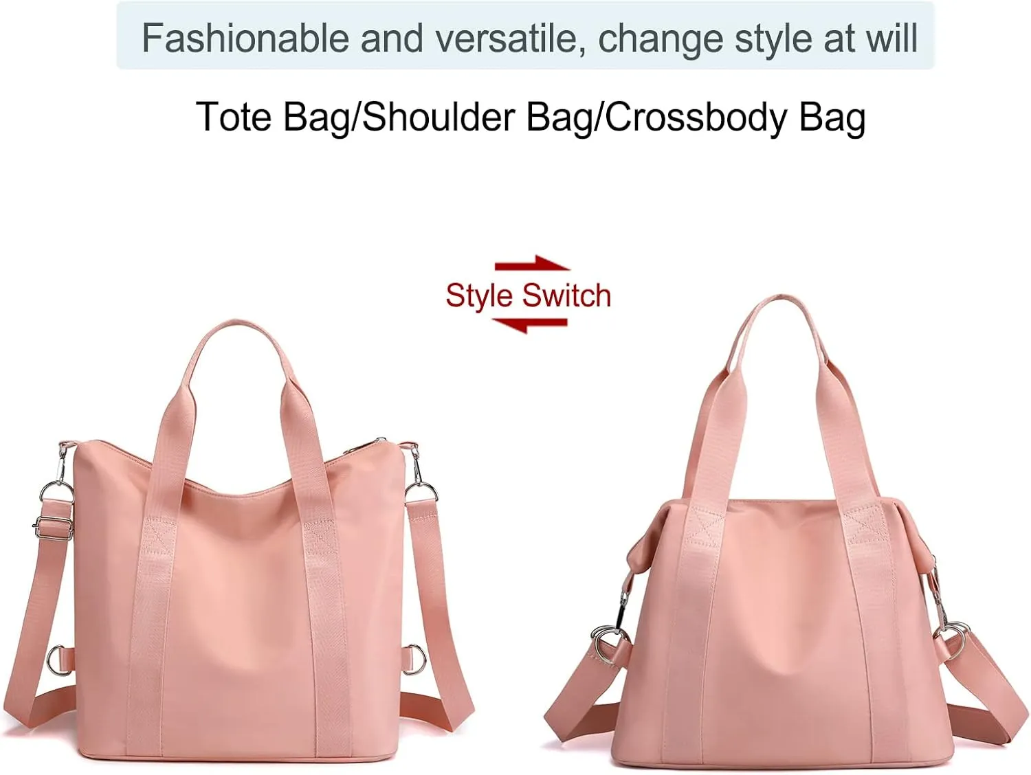 Nylon Crossbody Bags for Women Shoulder Tote Bag Waterproof Messenger Bag Satchel Women's Handbags Purses