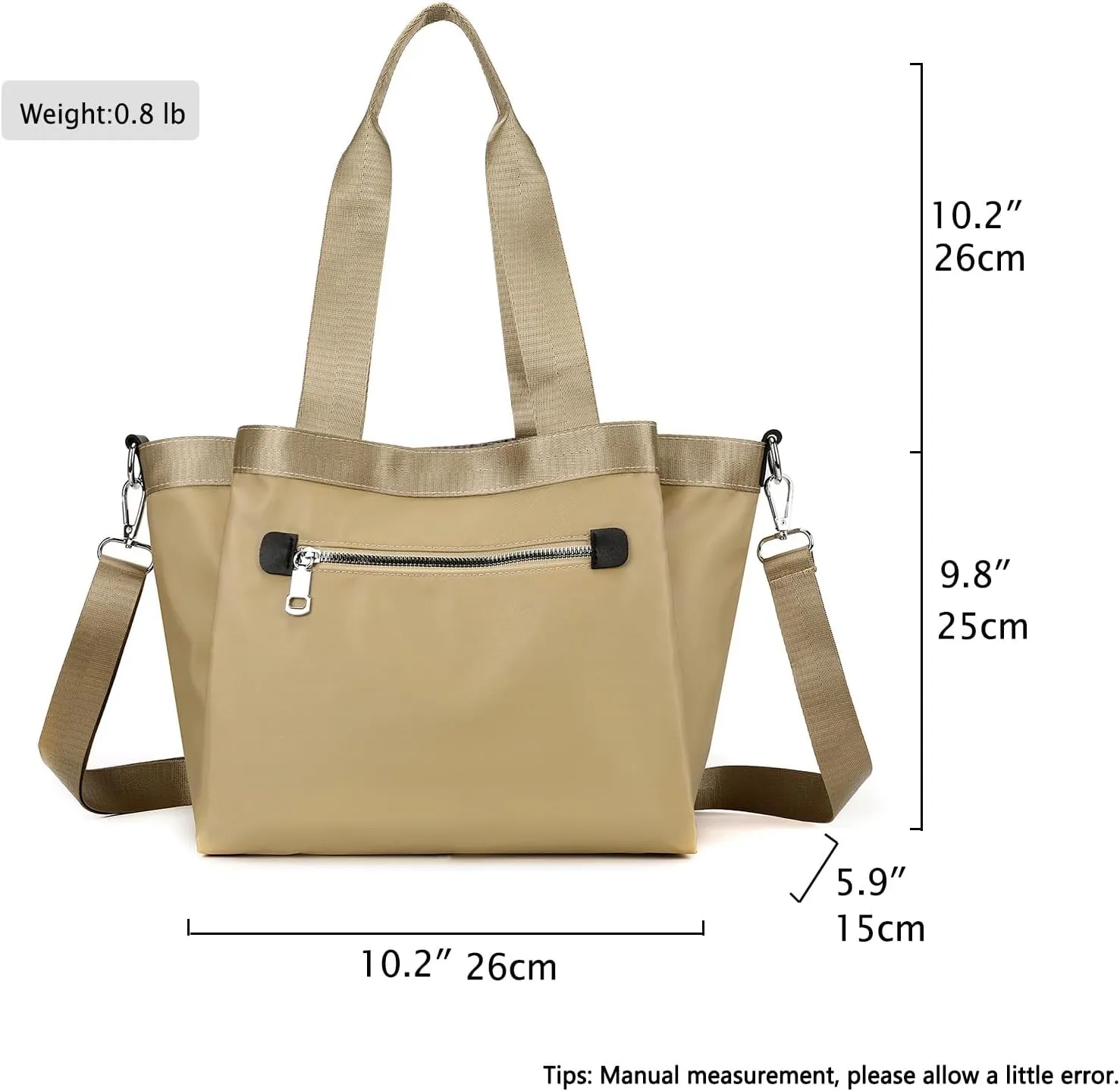 Nylon Crossbody Bags for Women Tote Bag with Pockets Satchel Purse Handbags Shoulder Bags Travel Messenger Bag