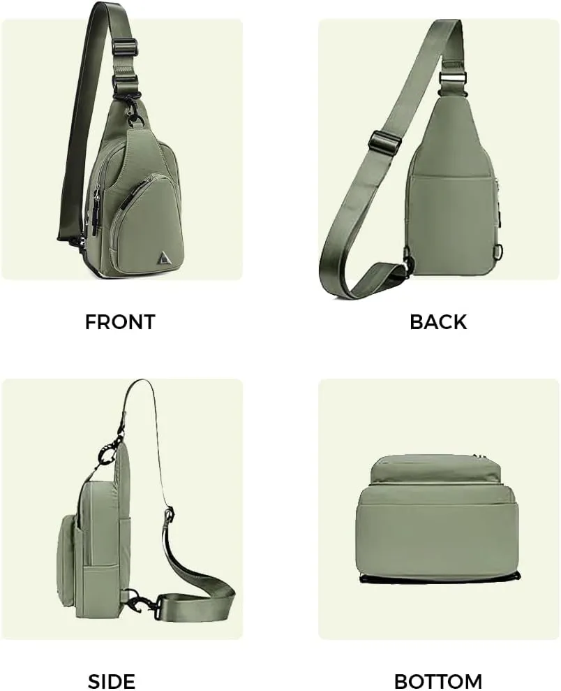 Nylon Sling bags for women - Lightweight Crossbody Sling Bag with Adjustable Comfort Strap-