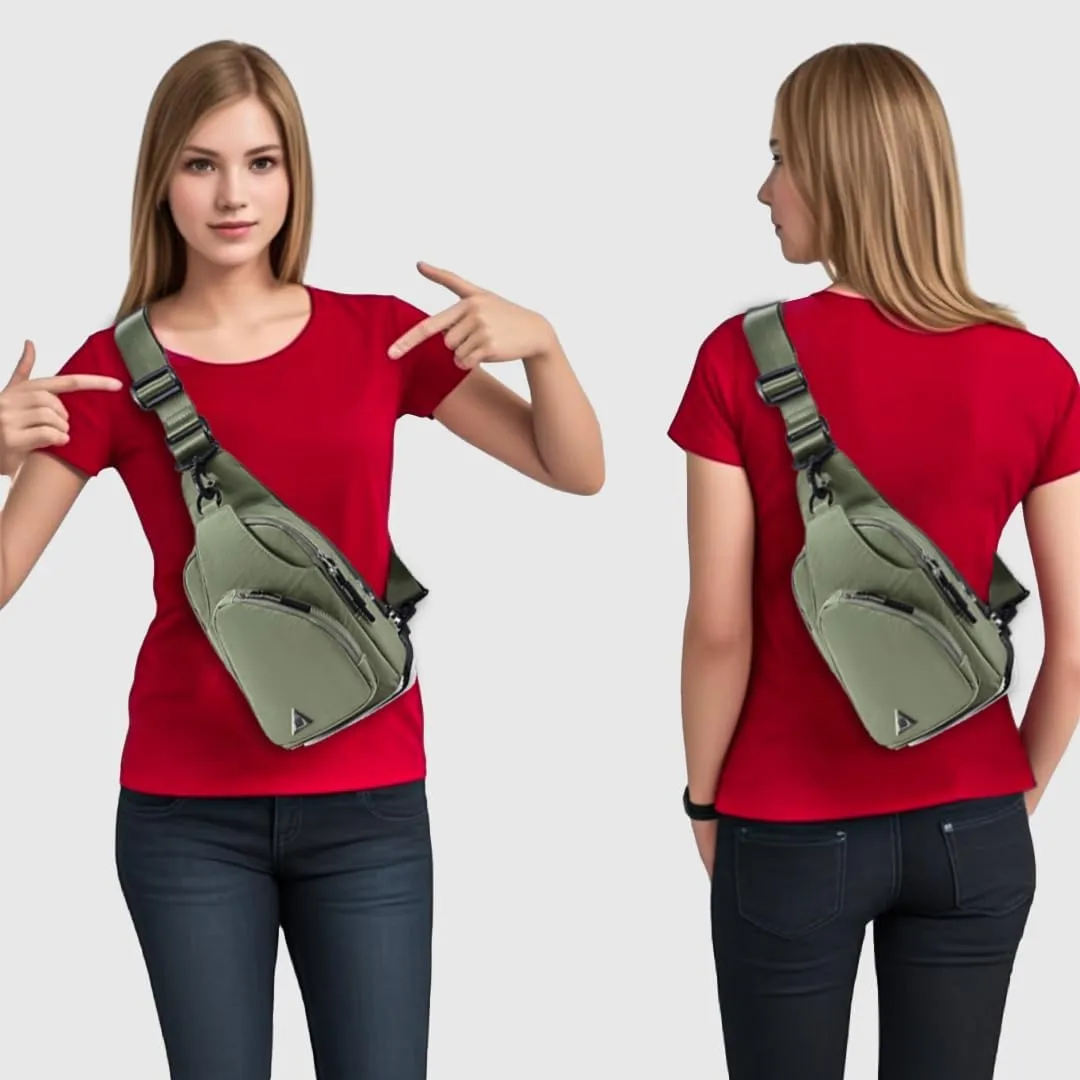 Nylon Sling bags for women - Lightweight Crossbody Sling Bag with Adjustable Comfort Strap-