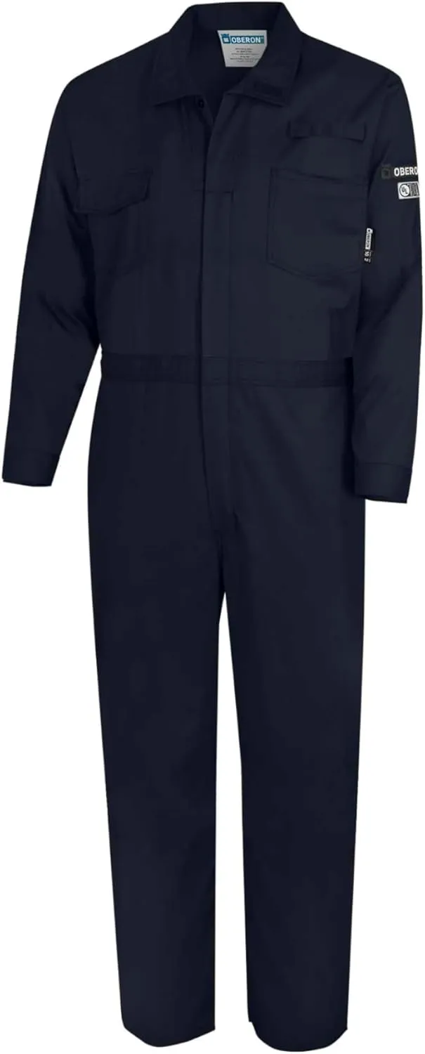 Oberon FR Arc Rated Hi Vis Safety Zip Up Coveralls - Flame Resistant with Reflective Tape
