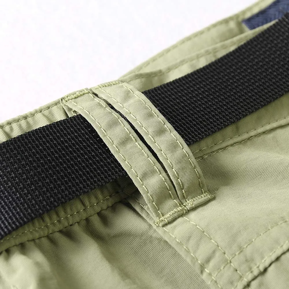 OCHENTA Men & Boys' Quick Dry Cargo Hiking Shorts Elastic Waist Athletic Outdoor Scout Fishing