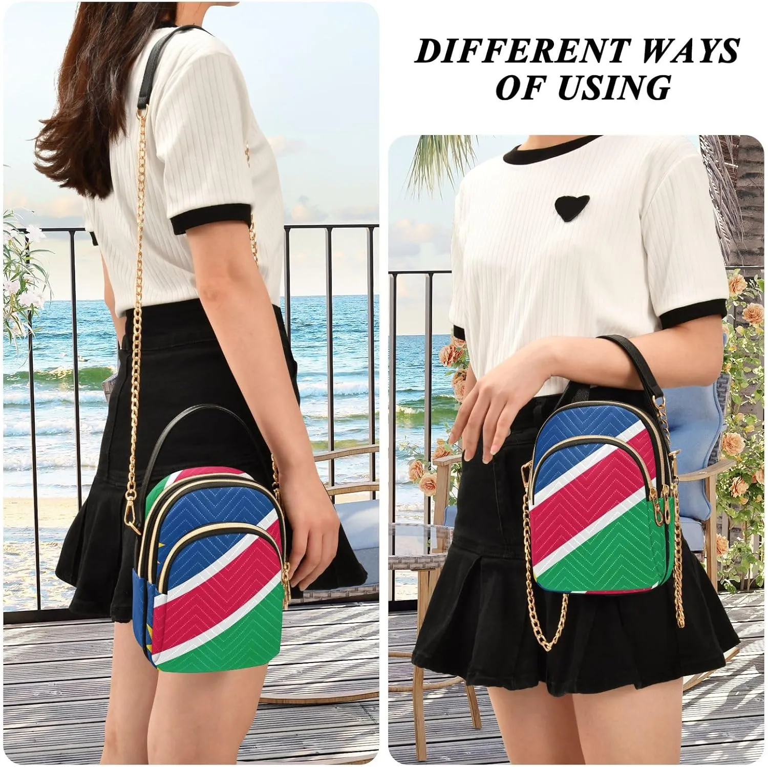 ODAWA Nigeria Flag Women Crossbody Bags - Fashion Crossbody Bags for Women - Crossbody Bags for Women Travel