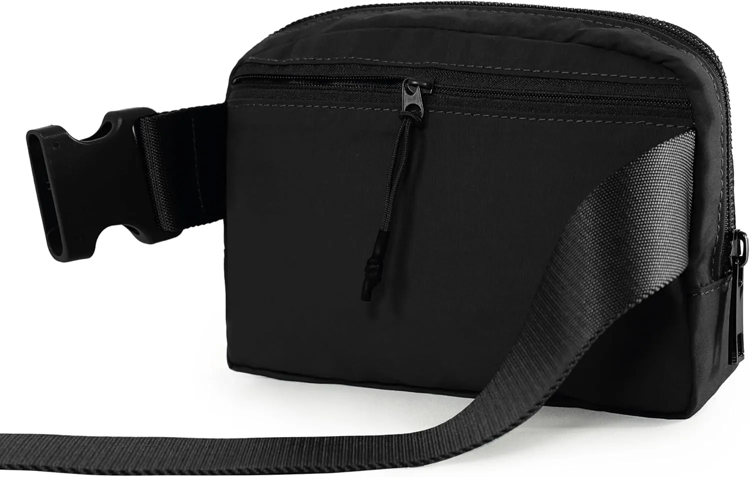 ODODOS Unisex Mini Belt Bag with Adjustable Strap Small Fanny Pack for Workout Running Traveling Hiking, Black