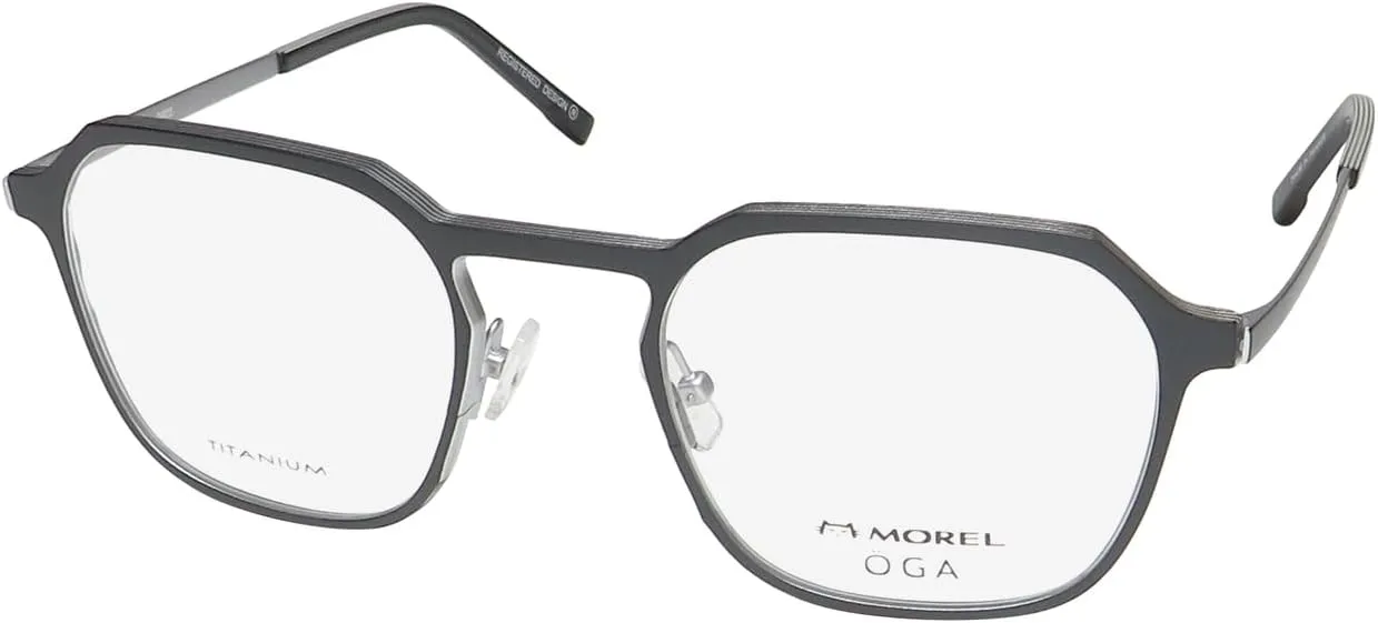 Oga 10194o Titanium Metal Eyeglass Frame/Glasses Contemporary Mens Eyewear Rare
