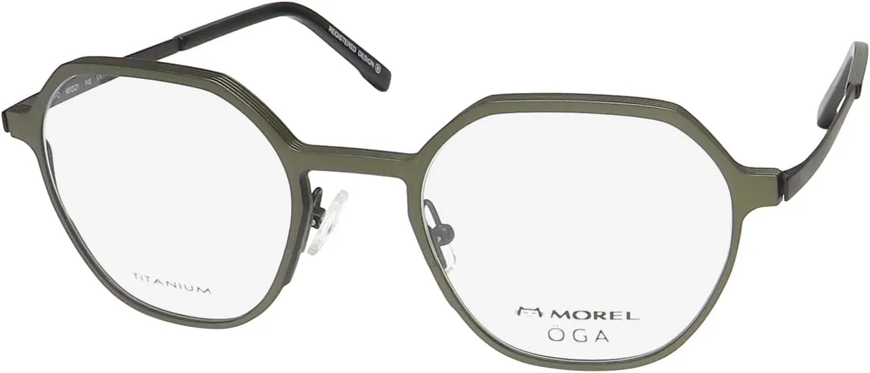 Oga 10197o Titanium Eyeglass Frame/Glasses Designed/Made In France Authentic Hot
