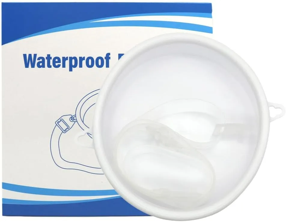 Ostomy Shower Cover Ostomy Supplies for Shower Protection of Colostomy (White)