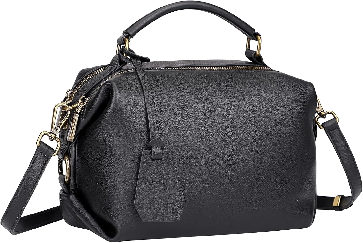 Over Earth Genuine Leather Crossbody Bags for Women Casual Small Cross Body Purses with Guitar Strap