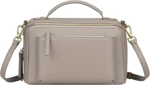 Over Earth Genuine Leather Crossbody Bags for Women Small Cross Body Purses Casual Shoulder Handbags