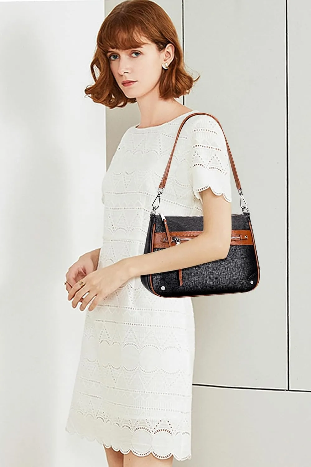 Over Earth Leather Crossbody Bags for Women Small Hobo Purses Ladies Shoulder Bag