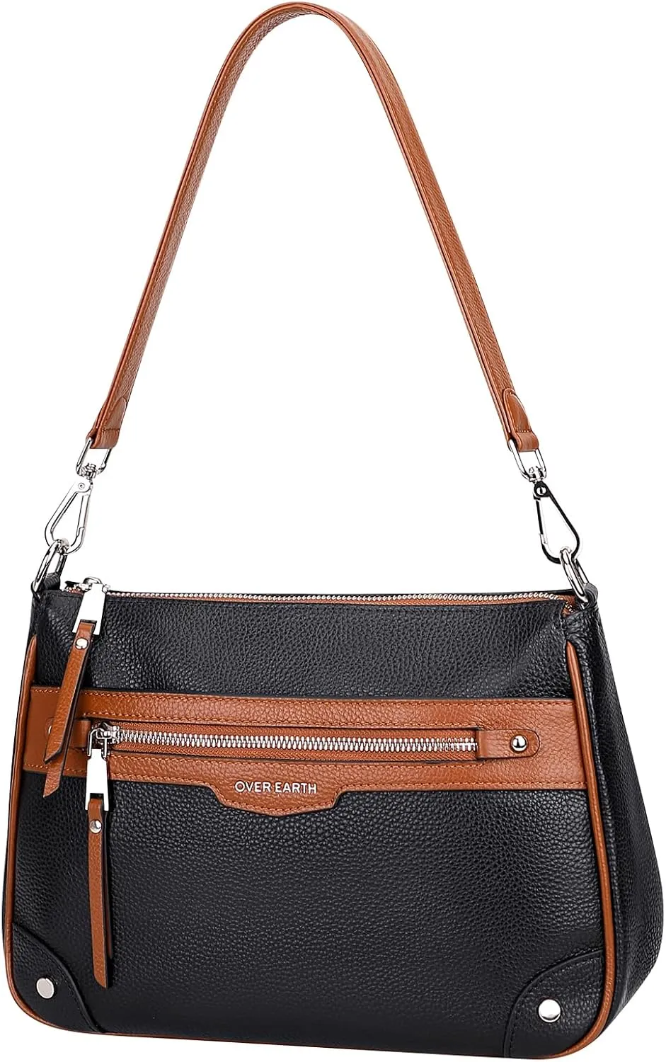 Over Earth Leather Crossbody Bags for Women Small Hobo Purses Ladies Shoulder Bag