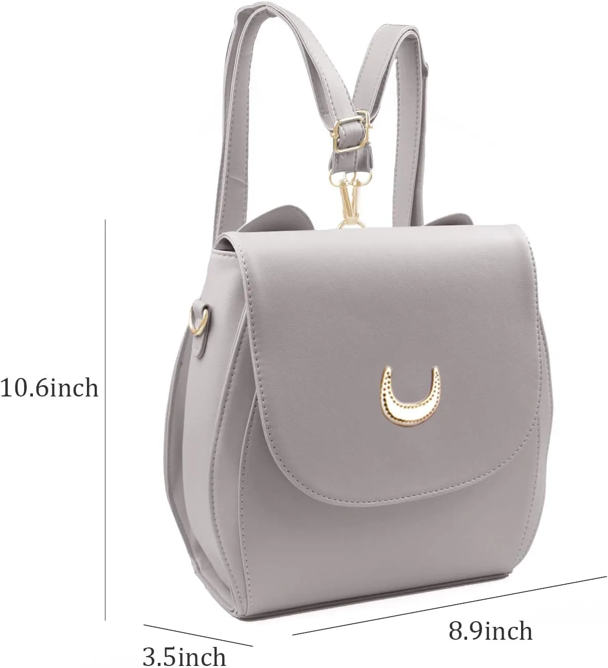 Oweisong Women Moon Sailor Purses and Handbags Cute Cat Anime Backpack Fashion Sparkling Satchel Tote Shoulder Bag