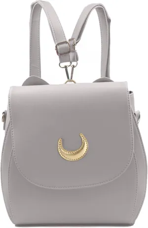 Oweisong Women Moon Sailor Purses and Handbags Cute Cat Anime Backpack Fashion Sparkling Satchel Tote Shoulder Bag