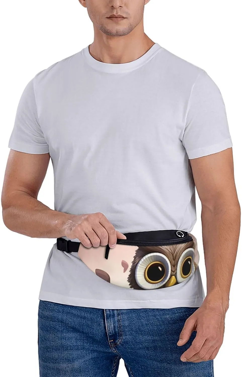 Owl Lover Fanny Pack for Women Men Waist Bag Waterproof Belt Bag with Adjustable Strap