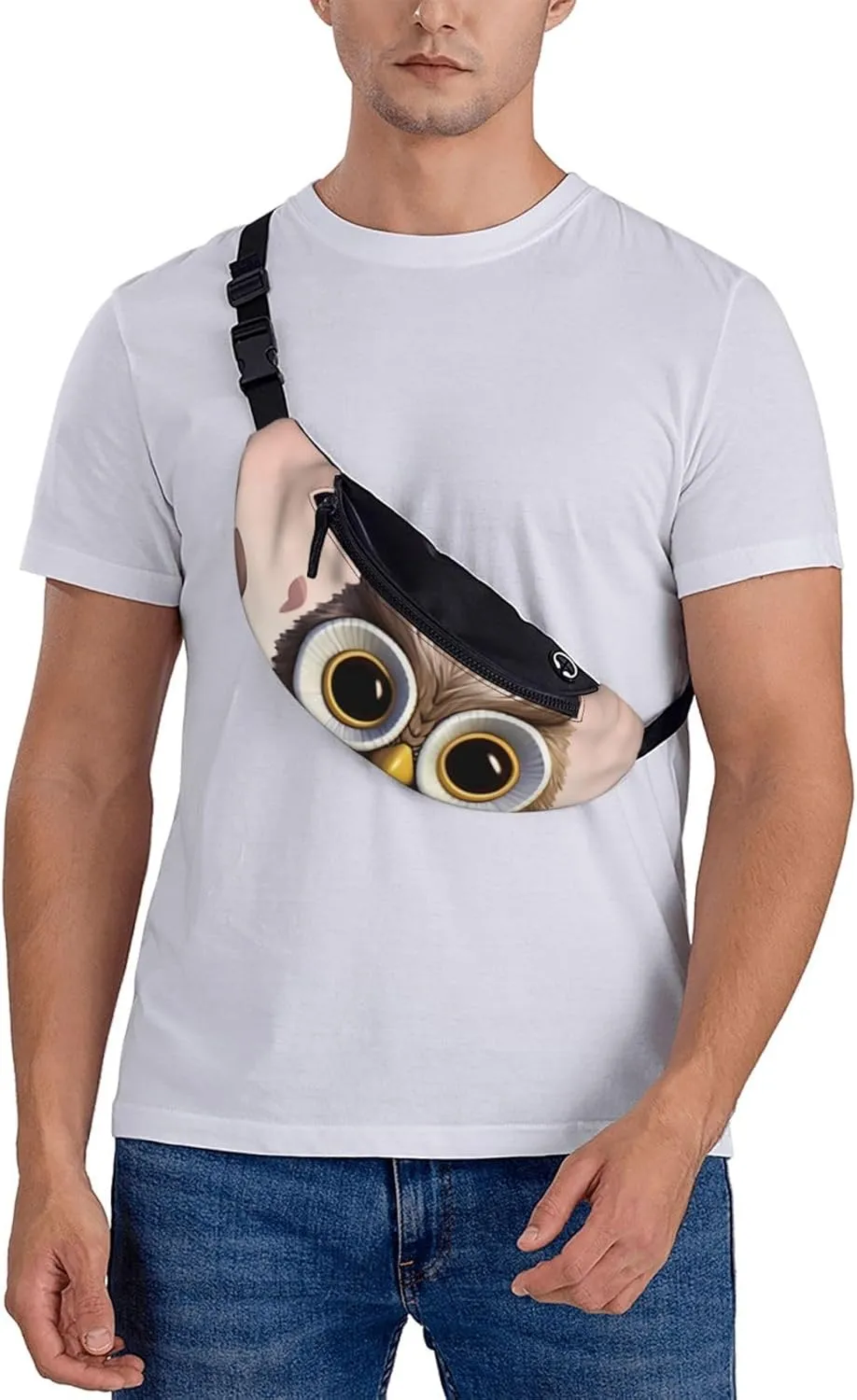 Owl Lover Fanny Pack for Women Men Waist Bag Waterproof Belt Bag with Adjustable Strap