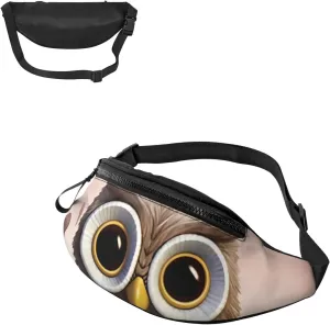 Owl Lover Fanny Pack for Women Men Waist Bag Waterproof Belt Bag with Adjustable Strap
