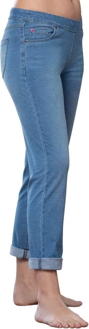PajamaJeans Boyfriend Jeans for Women - Elastic Waist Jeans
