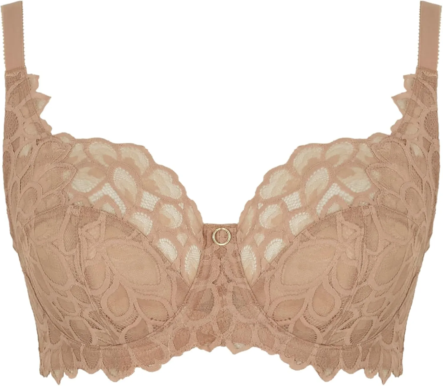 Panache Women’s Allure Full Cup Bra – Sheer Lace with Side Sling & Power Mesh Support