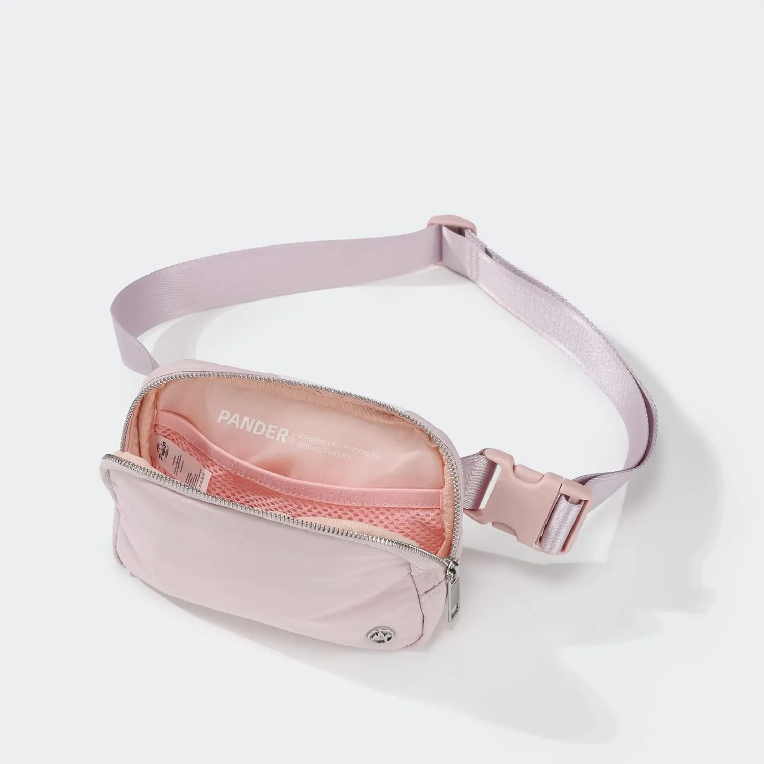 Pander Belt Bag with Adjustable Strap, Fashion Waist Packs, Crossbody Bags for Women (Pink).