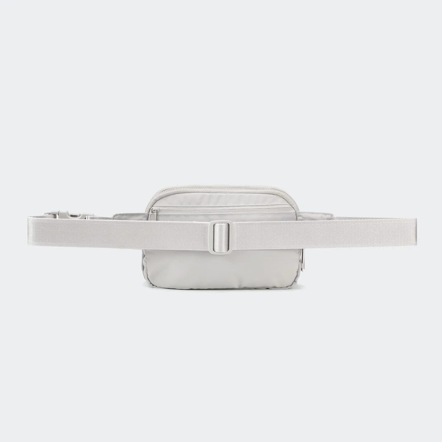 Pander Everywhere Belt Bag for Women, 5 Zipper Pockets Nylon Crossbody Fanny Pack Purse (Seal Grey)