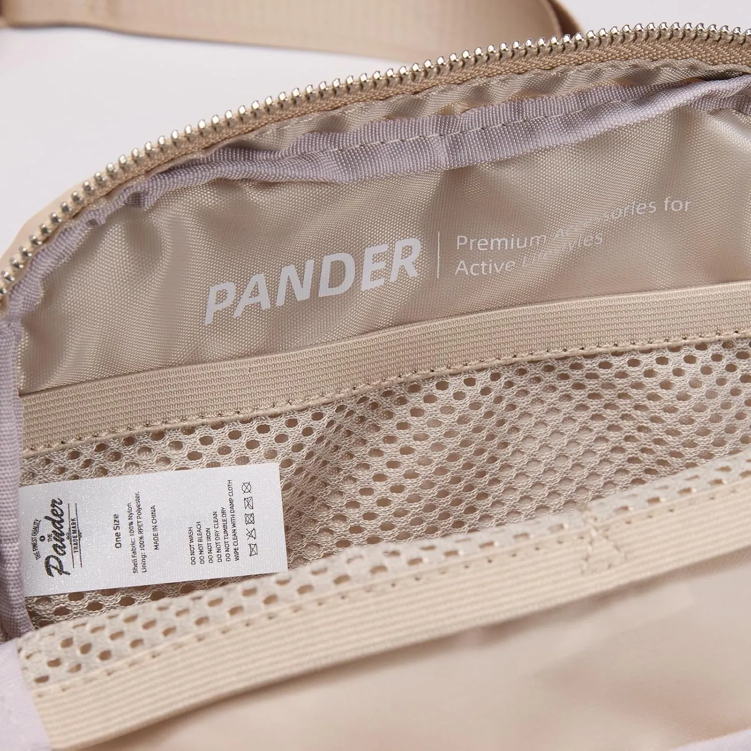 Pander Everywhere Belt Bag for Women, Fashion Waist Packs, Crossbody Bags, Everywhere Belt Bag with Adjustable Strap (Raw Linen).