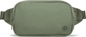 Pander Mini Belt Bag – Ultra Compact, Fits 6.7” Phone, Lipstick, Earbuds, Essentials, Small Crossbody Waist Purse, Grey Sage