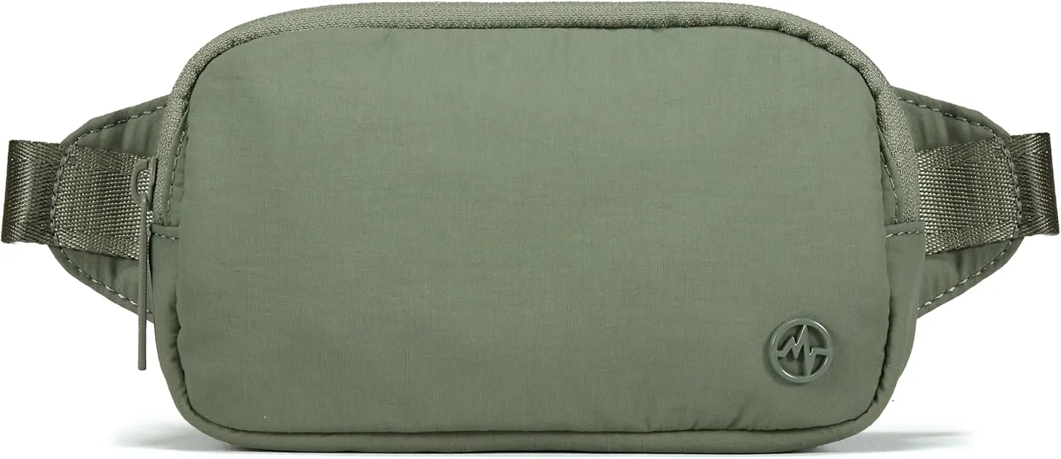 Pander Mini Belt Bag – Ultra Compact, Fits 6.7” Phone, Lipstick, Earbuds, Essentials, Small Crossbody Waist Purse, Grey Sage