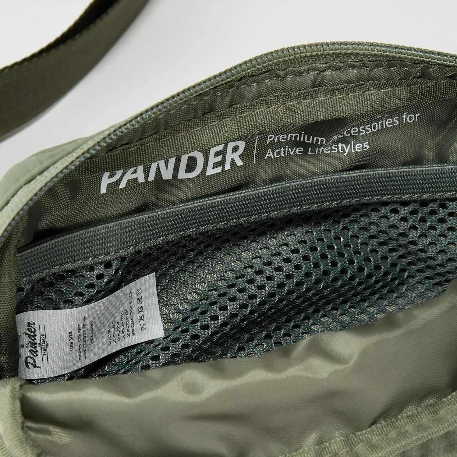 Pander Mini Belt Bag – Ultra Compact, Fits 6.7” Phone, Lipstick, Earbuds, Essentials, Small Crossbody Waist Purse, Grey Sage