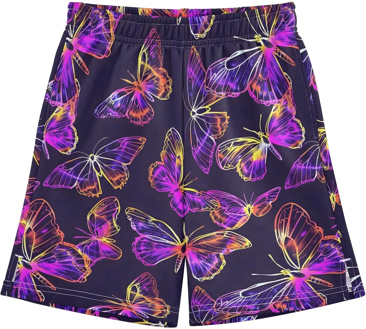 panksolu Boys Shorts Casual Athletic Shorts Elastic Waist with Pockets Teens Summer Track Shorts for Outdoor Activity 7-15Y