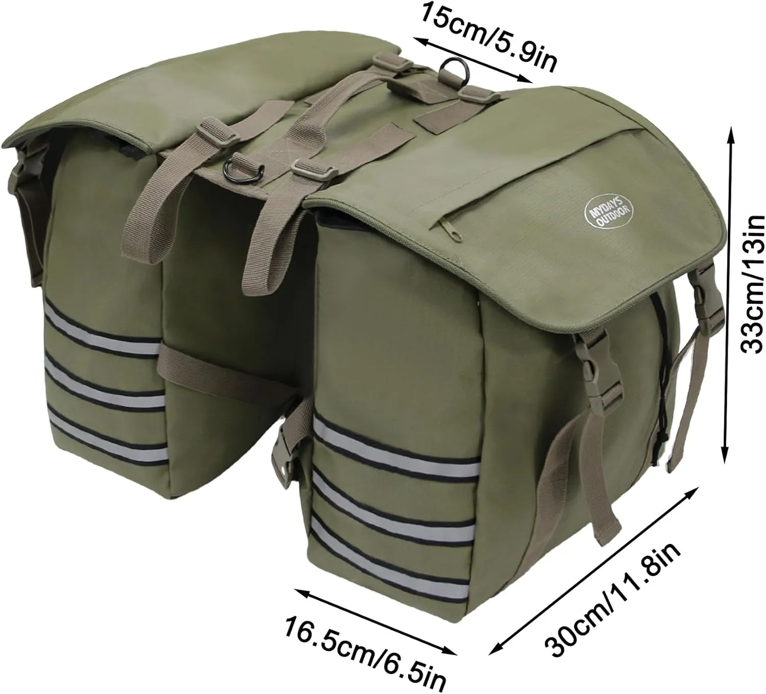Panniers Bike Bags,Bicycle Saddle Bags,Large Capacity Reflective Strip,Bike Trunk Bag with Panniers,Bicycle Storage Bag,Bike accessories