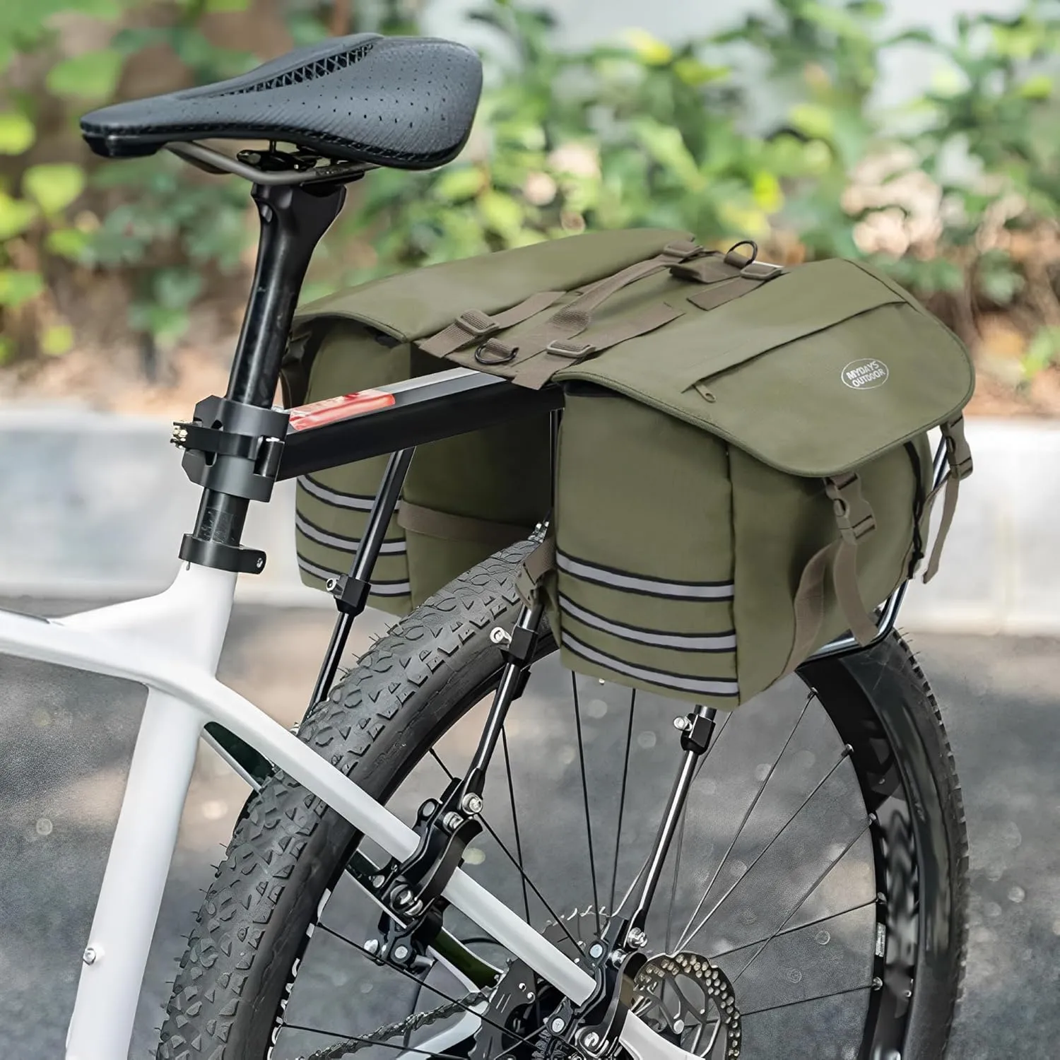 Panniers Bike Bags,Bicycle Saddle Bags,Large Capacity Reflective Strip,Bike Trunk Bag with Panniers,Bicycle Storage Bag,Bike accessories