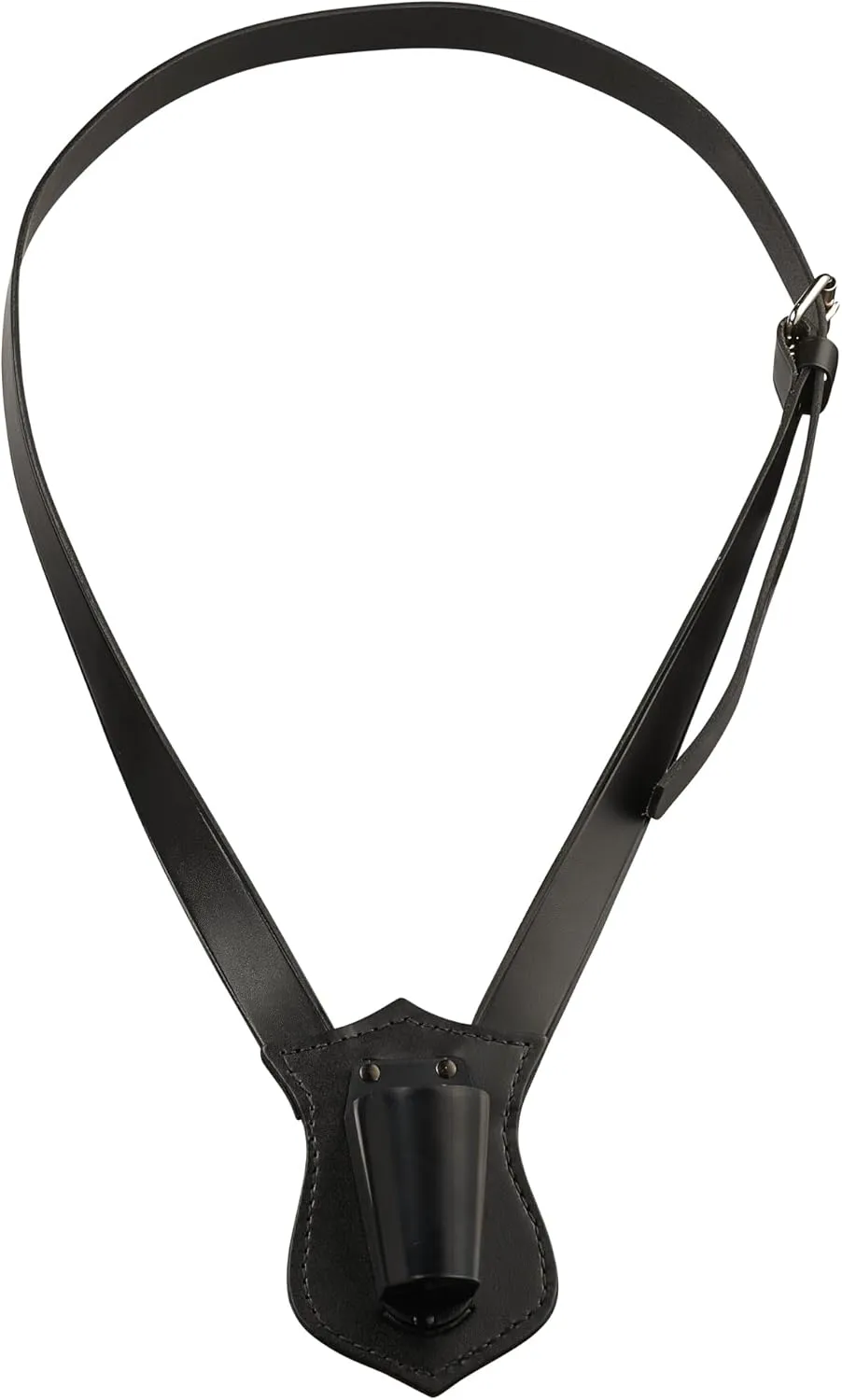 Parade Flag Carrier Black Leather Single Strap Flag Carrier