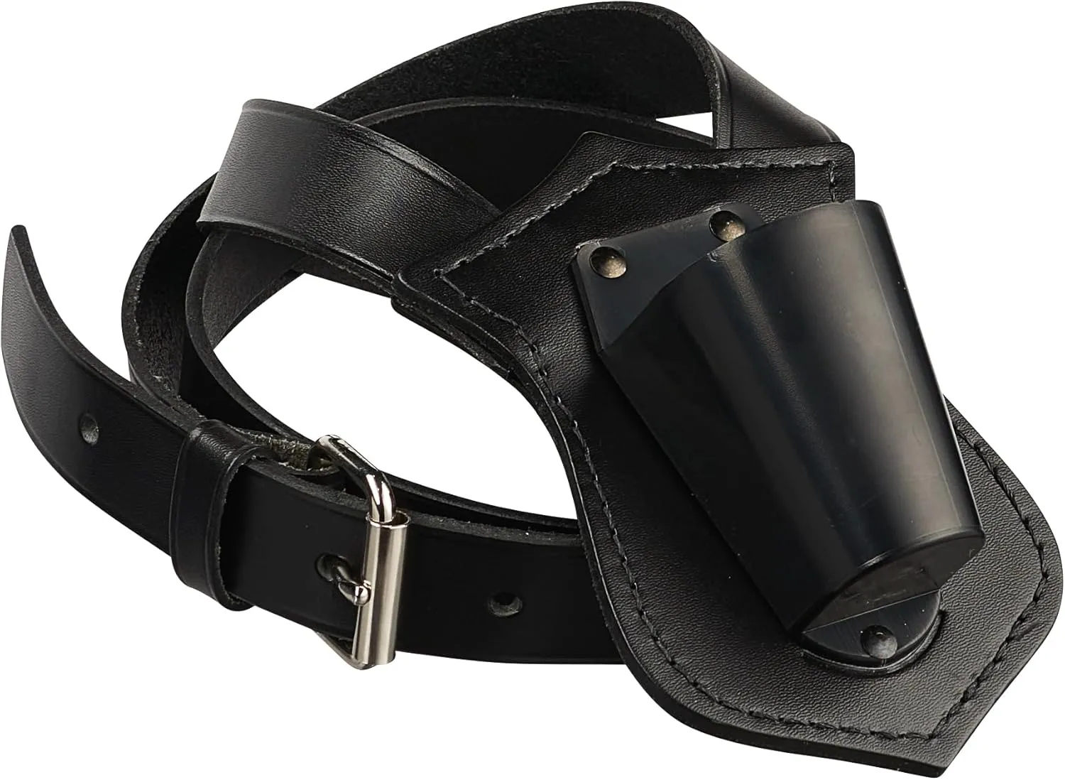 Parade Flag Carrier Black Leather Single Strap Flag Carrier