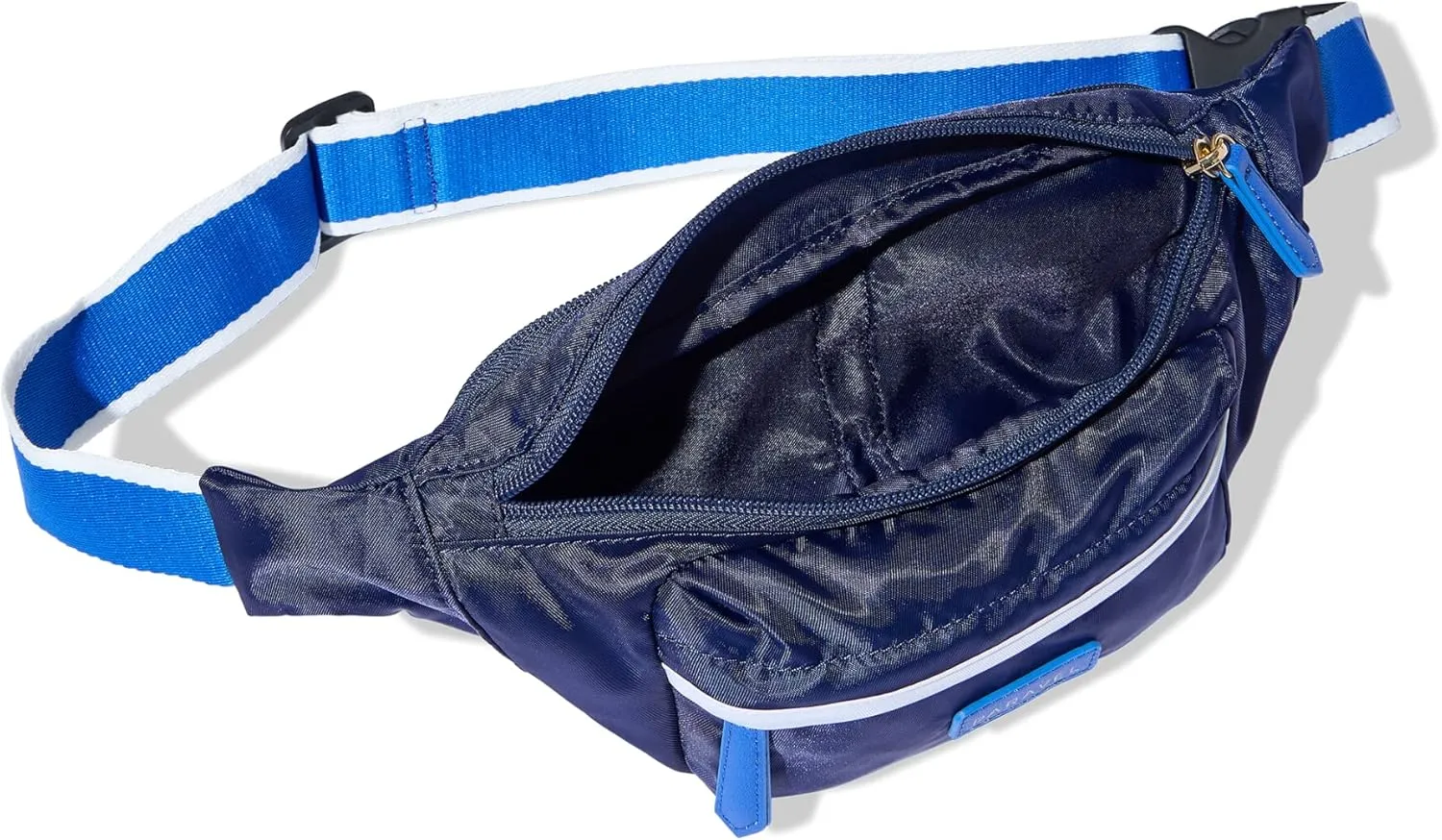 Paravel Fold-Up Belt Bag | Made with Sustainable Recycled Polyester | Belt Bag with Adjustable Straps | Scuba Navy
