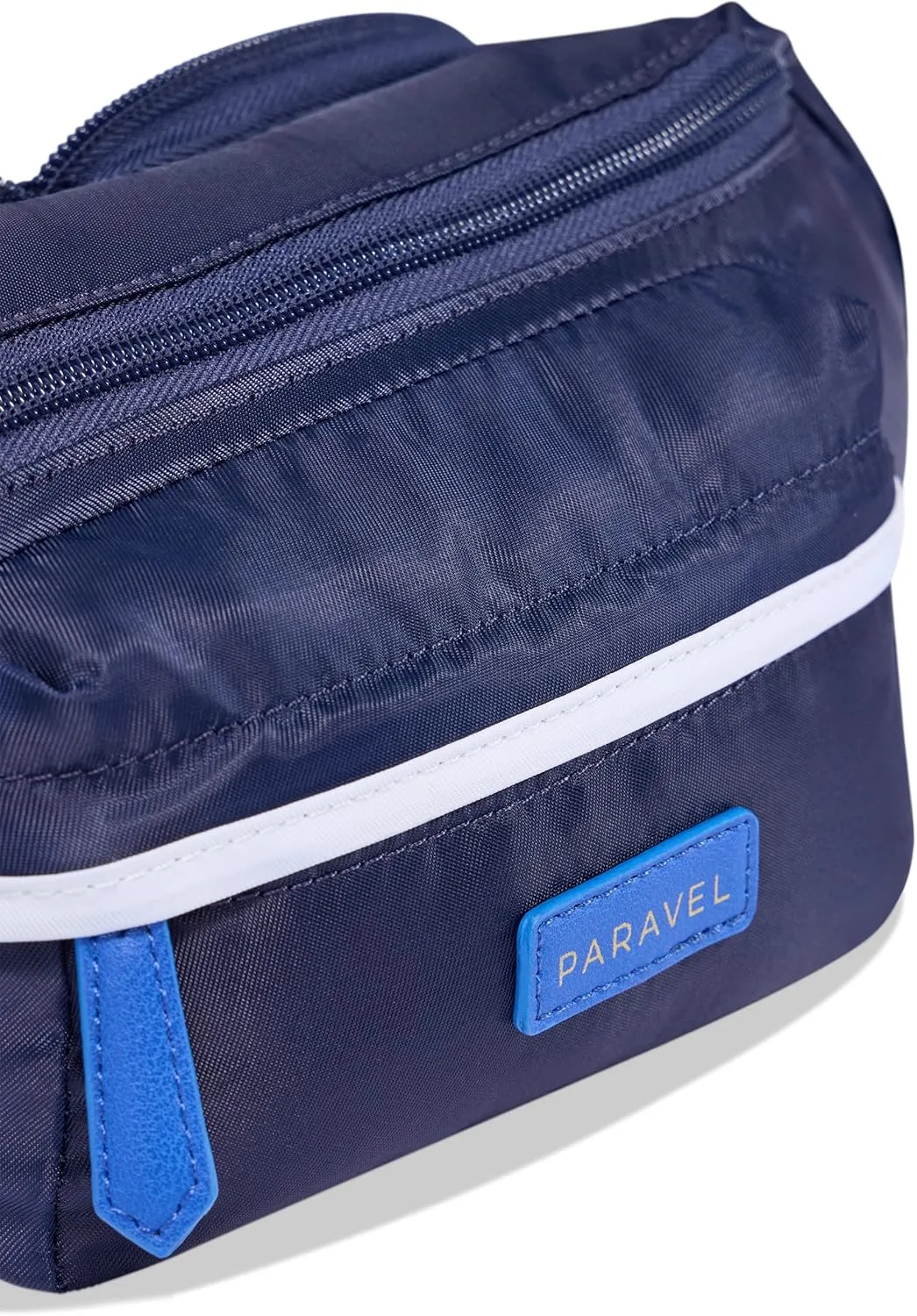 Paravel Fold-Up Belt Bag | Made with Sustainable Recycled Polyester | Belt Bag with Adjustable Straps | Scuba Navy