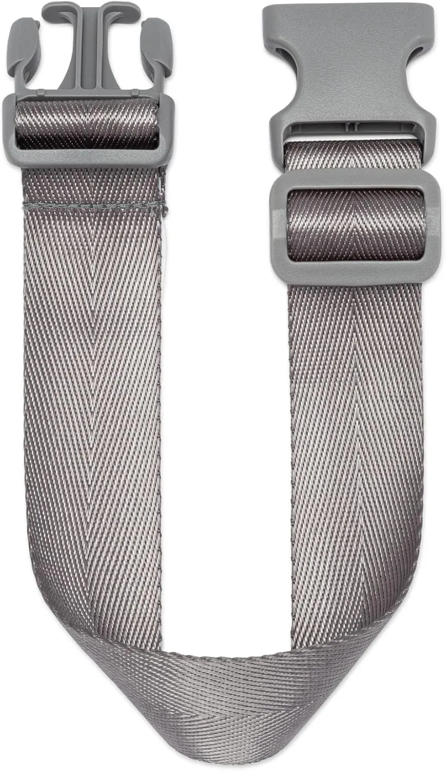 Parker Baby Adjustable Belt Bag Extender | Seamless Match for Mom's Belt Bag | Extendable up to 15" | Maternity-Friendly | Cross Body Bag Extender, Fanny Pack Extender Strap - Gray