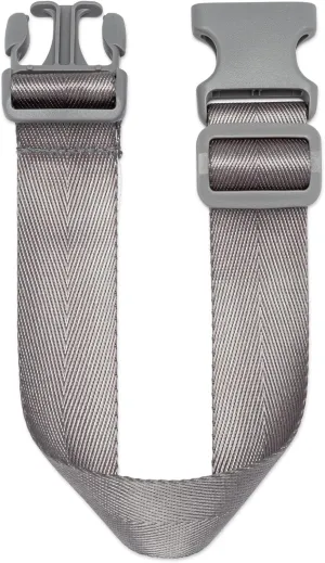 Parker Baby Adjustable Belt Bag Extender | Seamless Match for Mom's Belt Bag | Extendable up to 15" | Maternity-Friendly | Cross Body Bag Extender, Fanny Pack Extender Strap - Gray