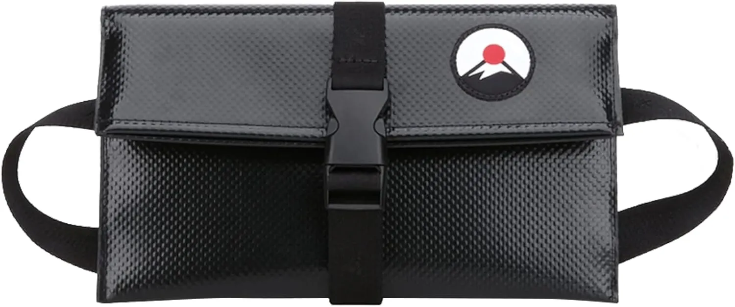 Pastel de Vento, Fanny Pack, Crossbody Bag, Belt Bag, Hip Pouch, Water Resistance Tarp Bag. (Black)