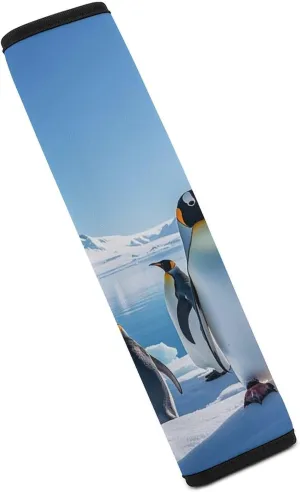 Penguin Antarctica Ice Auto Seat Belt Cover 1PCS Universal Car Seat Belt Shoulder Protector Pad, Protect Your Shoulders and Neck for Car Seat Belt, Shoulder Bag, Backpack