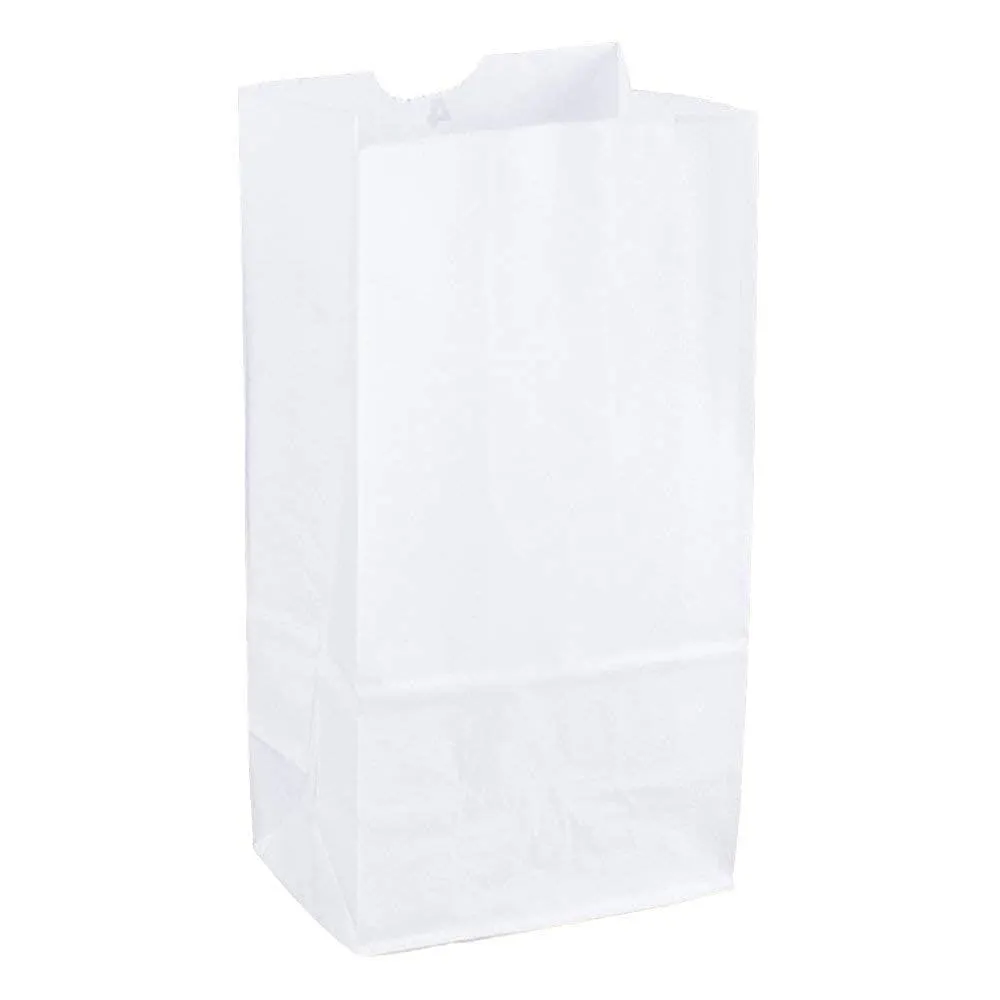 Perfect Stix- 2lb White Paper Bags -Pack of 500ct