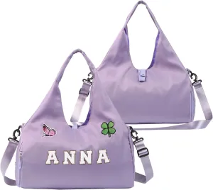 Personalized Dance Ballet Bag with Name - Custom Travel Duffel Bags for Sports Gym Weekender Overnight Travel Lovers