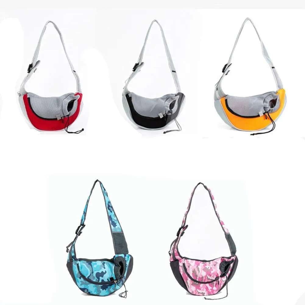 Pet Sling Carrier Bag, Pet Outdoor Backpack, Dog Travel Bag for Walking, Hiking, Bike Camping Outdoor Motorcycle