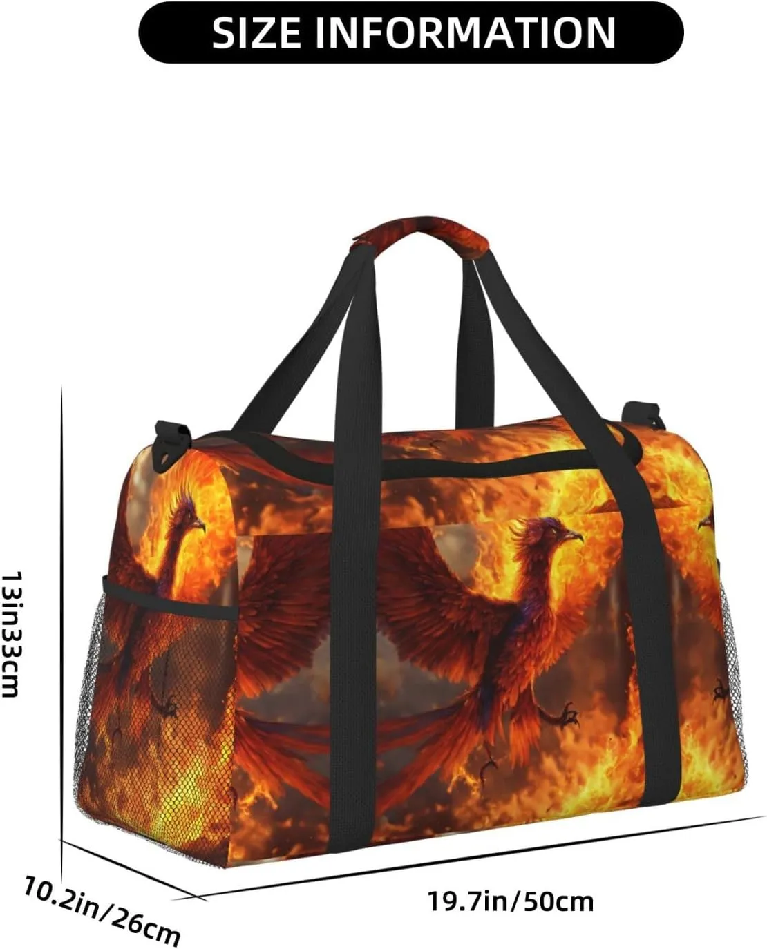 Phoenix Travel Bag, Weekender Bags For Women Men For Outdoor Adventures, Ideal For Camping And Hiking