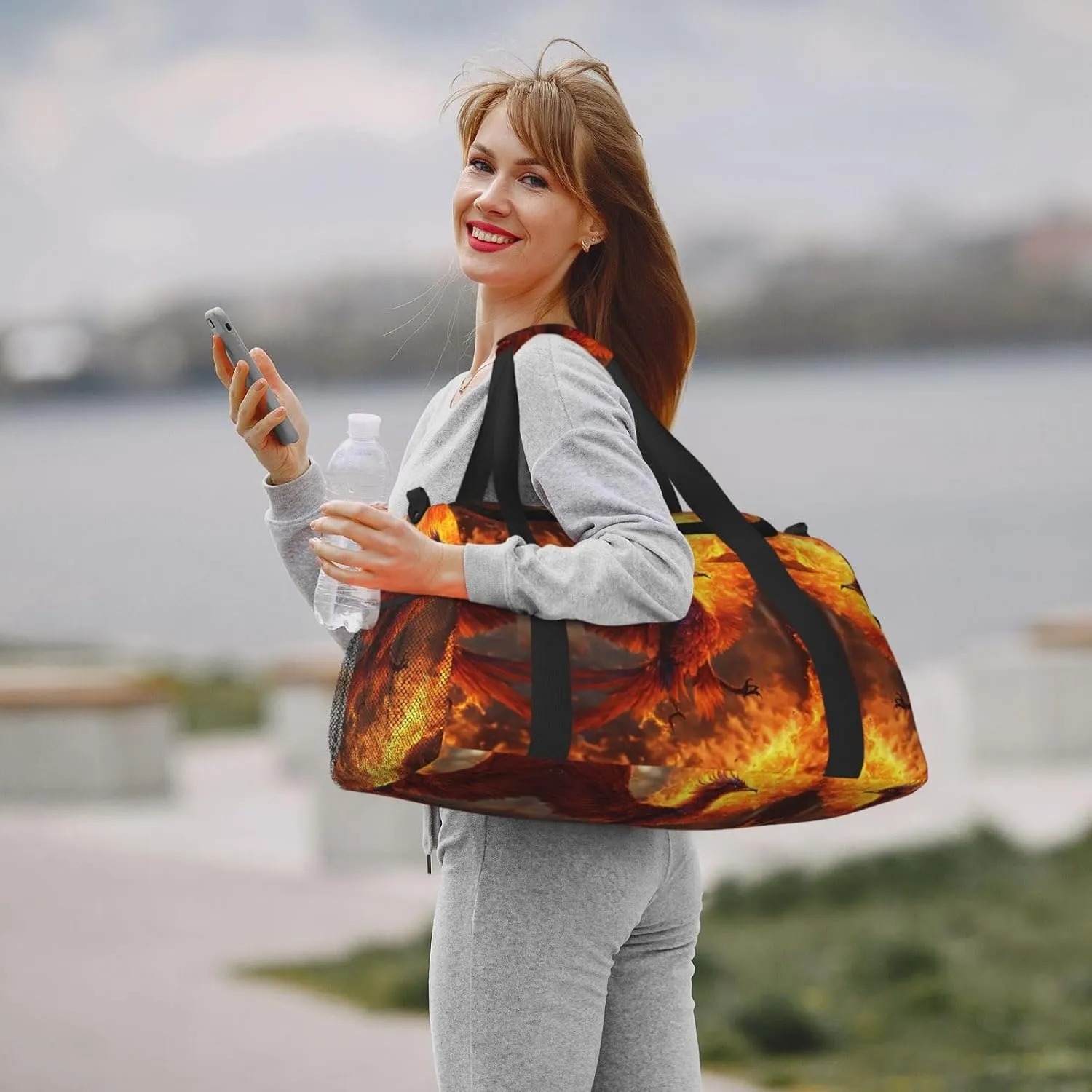 Phoenix Travel Bag, Weekender Bags For Women Men For Outdoor Adventures, Ideal For Camping And Hiking
