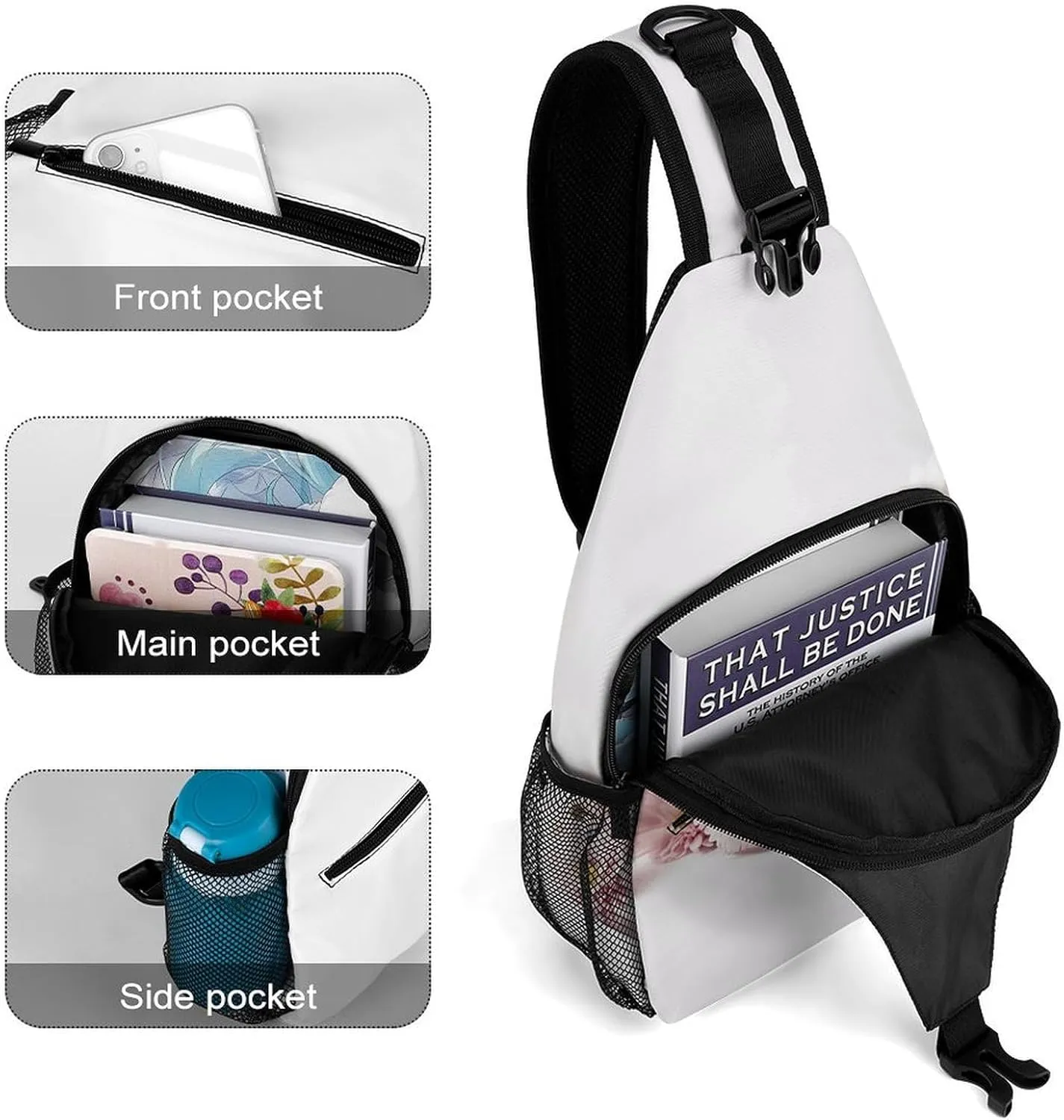 Plant Shape Sling Bag Crossbody Bags Cross Body Bag Fanny Packs Chest Bags Sling Purses for Travel