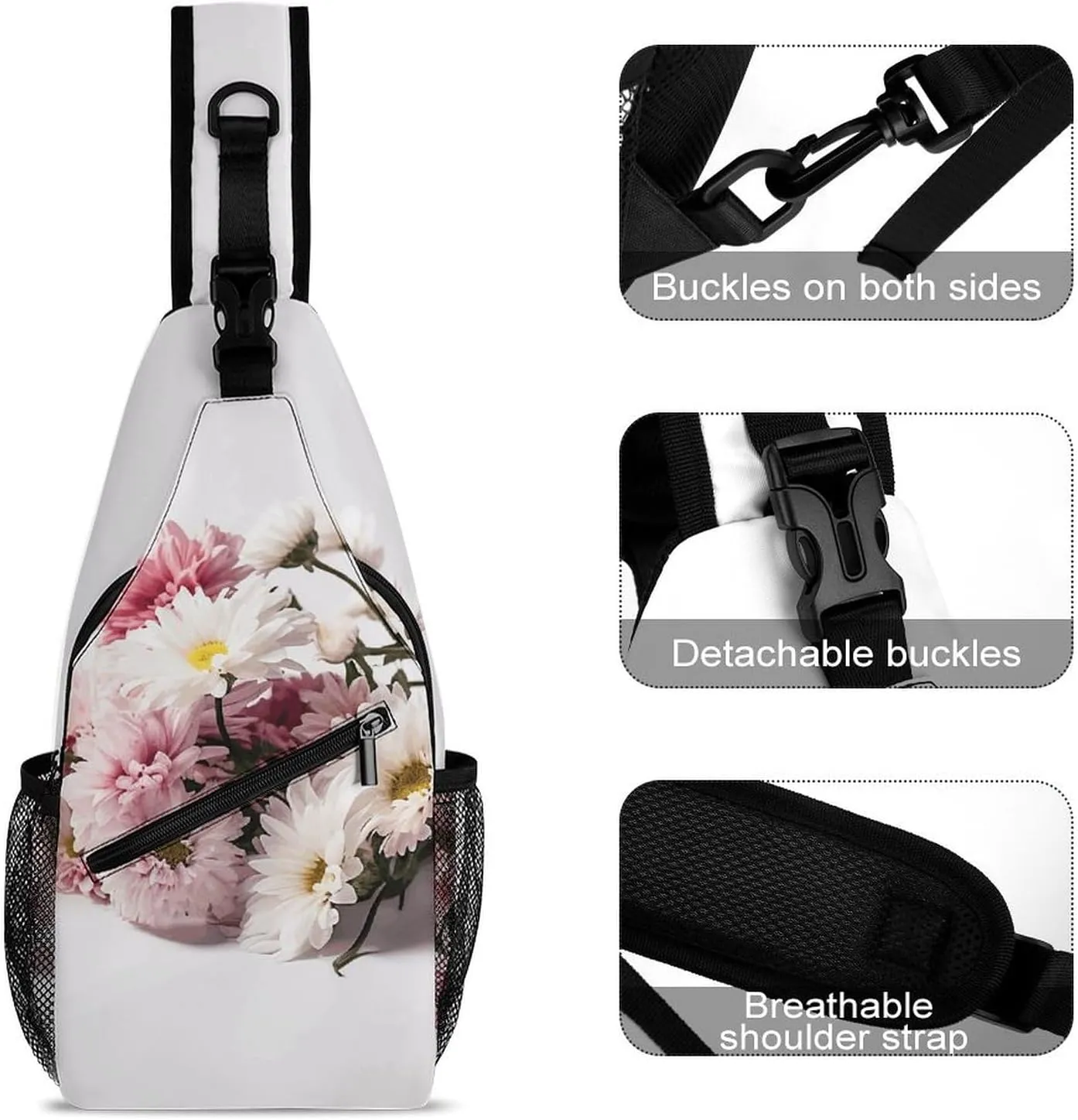 Plant Shape Sling Bag Crossbody Bags Cross Body Bag Fanny Packs Chest Bags Sling Purses for Travel