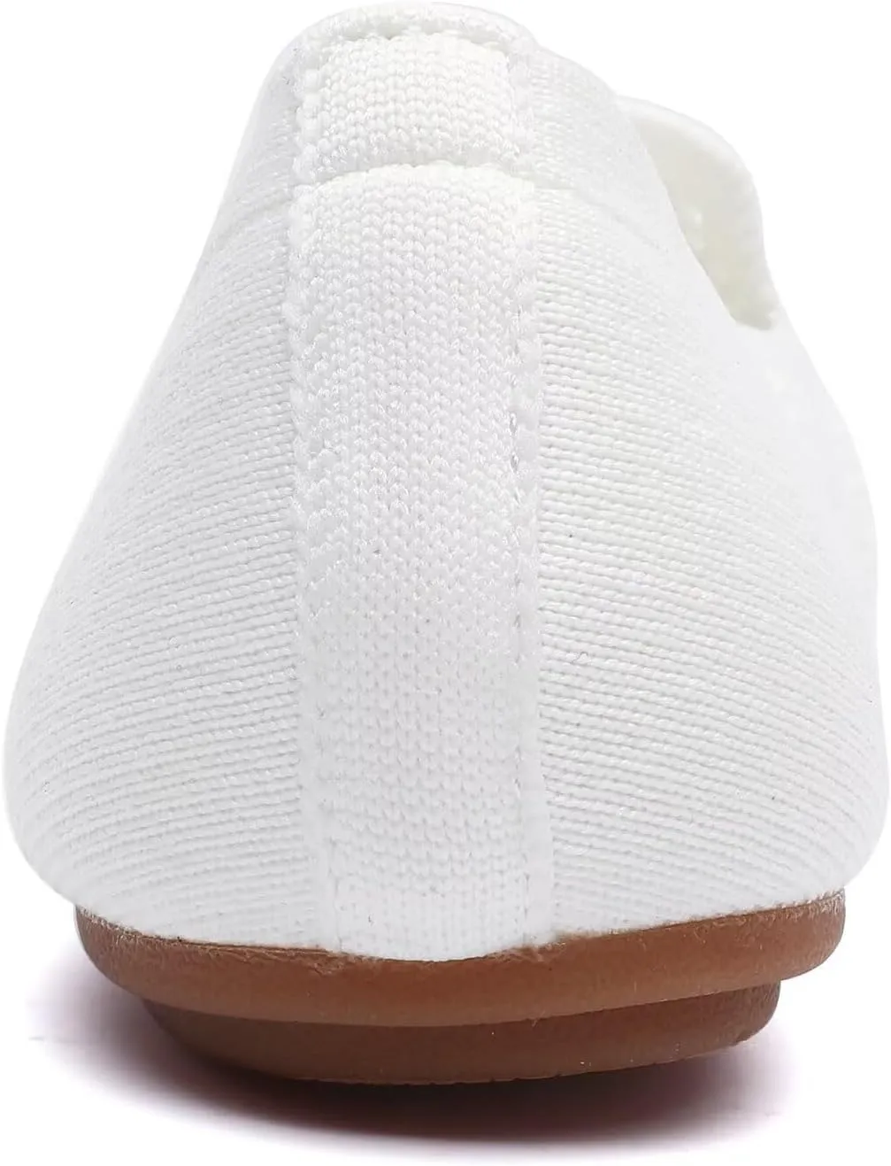 poemlady Women’s Ballet Flat Shoes Dress Shoes Knit Round Toe Slip On Ballerina Walking Flats Shoes for Woman Low Wedge Casual