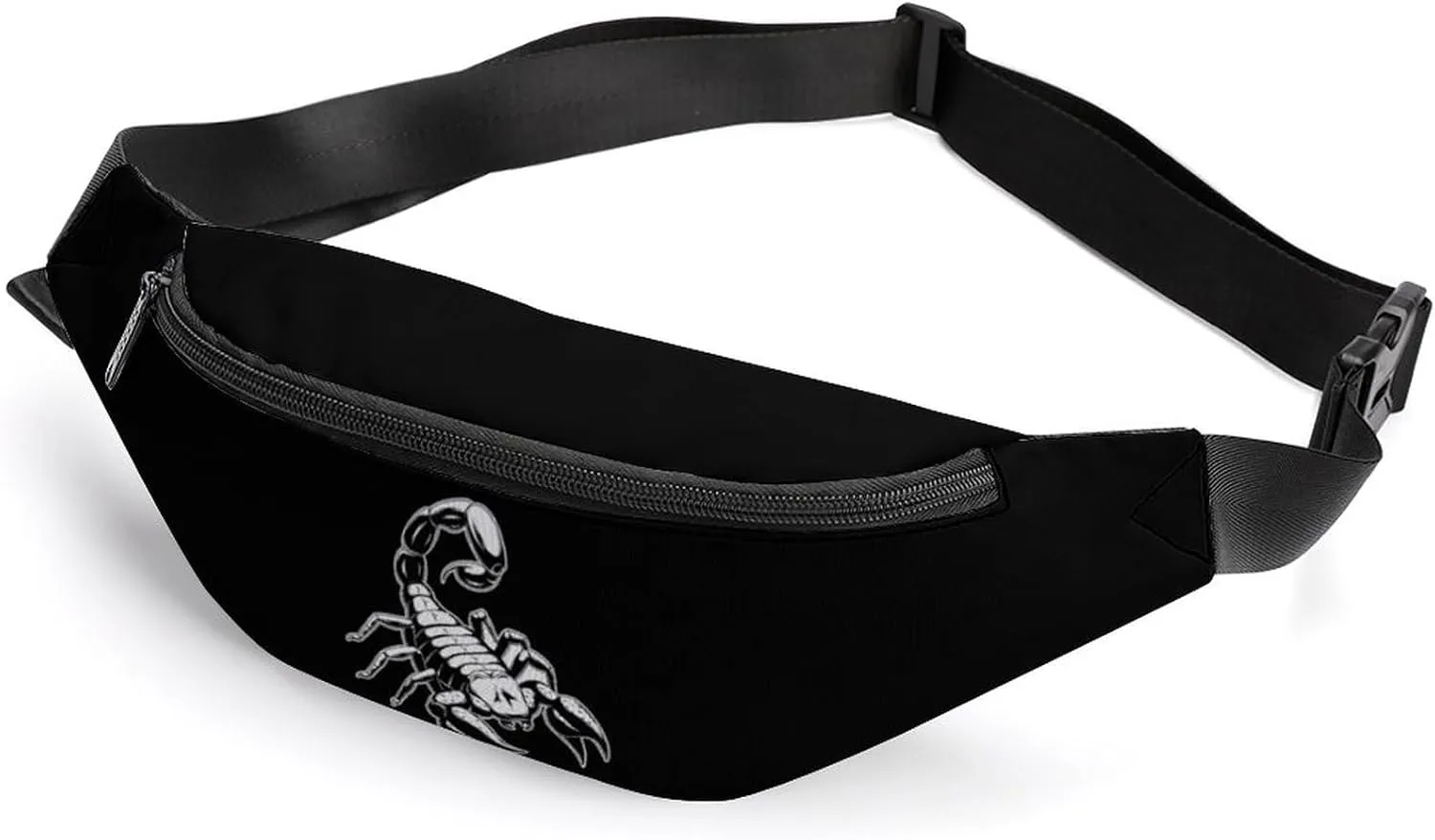 Poison Scorpion Fanny Pack Fashion Belt Bag Adjustable Waist Bag for Hiking Running Travel
