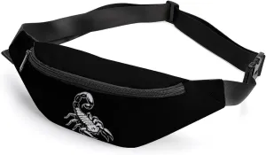 Poison Scorpion Fanny Pack Fashion Belt Bag Adjustable Waist Bag for Hiking Running Travel